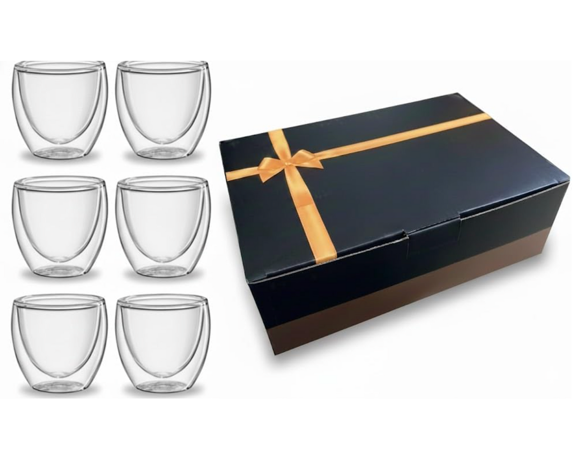 2.7 oz Double-Wall Espresso Cups – Set of 6